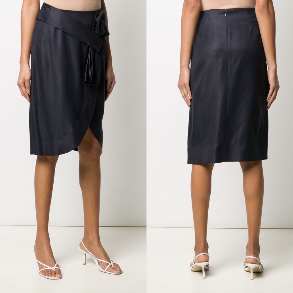 NWT Victoria Beckham Asymmetric Bow Skirt - Picture 2 of 8